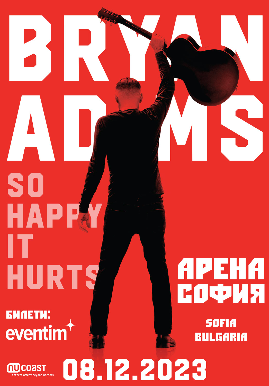 Плакат за концерта на Браян Адамс
